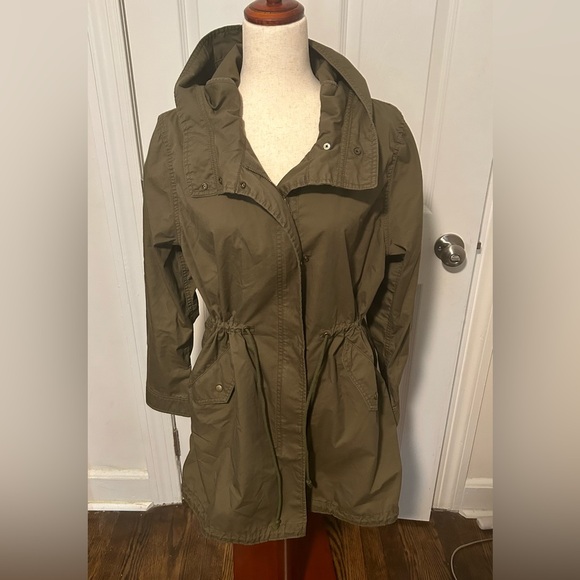 Uniqlo women’s anorak jacket size L olive army green - Picture 1 of 7